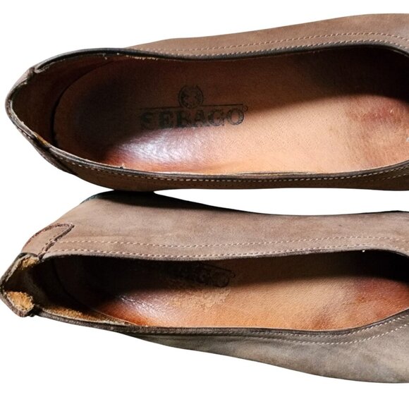 Sebago Shoes Womens Size 6 Tan Suede Comfort Wedge Flats - Picture 6 of 8